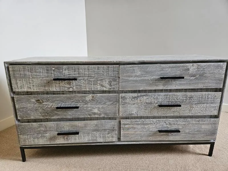 Household furniture inside a home before moving